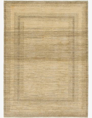 4' 3 x 5' 9 Hand Knotted Kashkuli Gabbeh Oriental Wool Rug