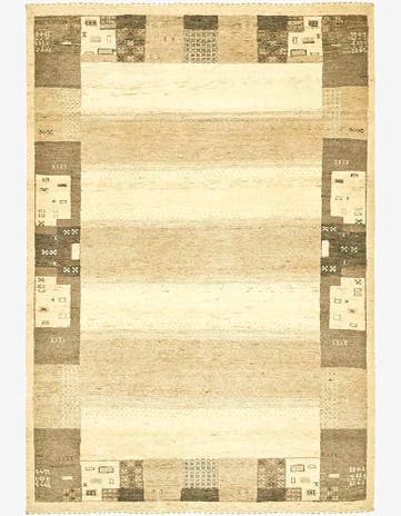 4' x 6' Hand Knotted Kashkuli Gabbeh Wool Rug