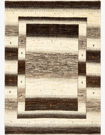 3' 10 x 5' 3 Hand Knotted Kashkuli Rug