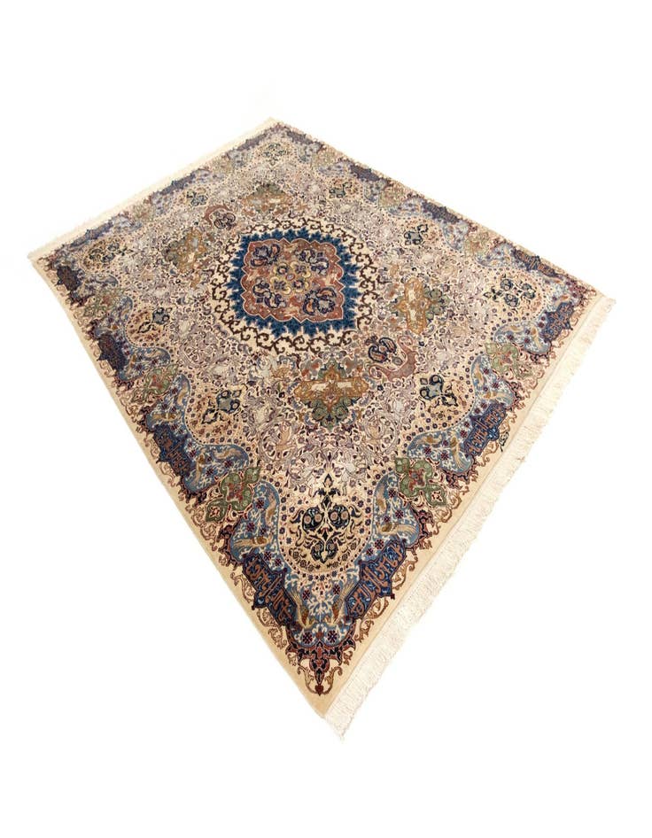 Detail image of 9' 5 x 12' 6 Hand Knotted Kashmar Persian Wool Rug