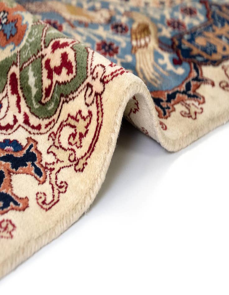 Detail image of 9' 5 x 12' 6 Hand Knotted Kashmar Persian Wool Rug