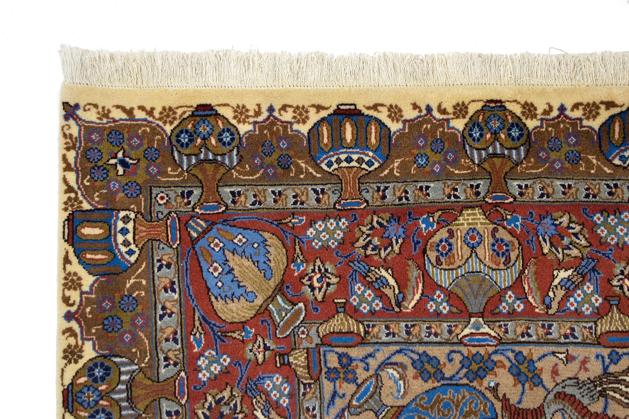 8' 2 x 11' 9 Hand Knotted Kashmar Persian Wool Rug