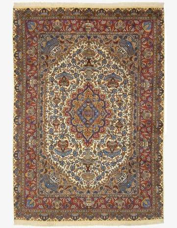 8' 2 x 11' 9 Hand Knotted Kashmar Persian Wool Rug