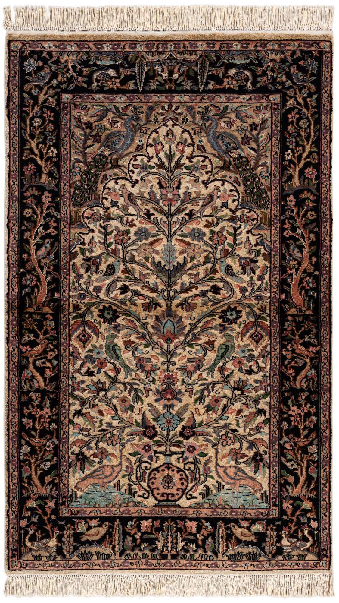 3' 1 x 5' 1 Hand Knotted Kashmir Oriental Rug