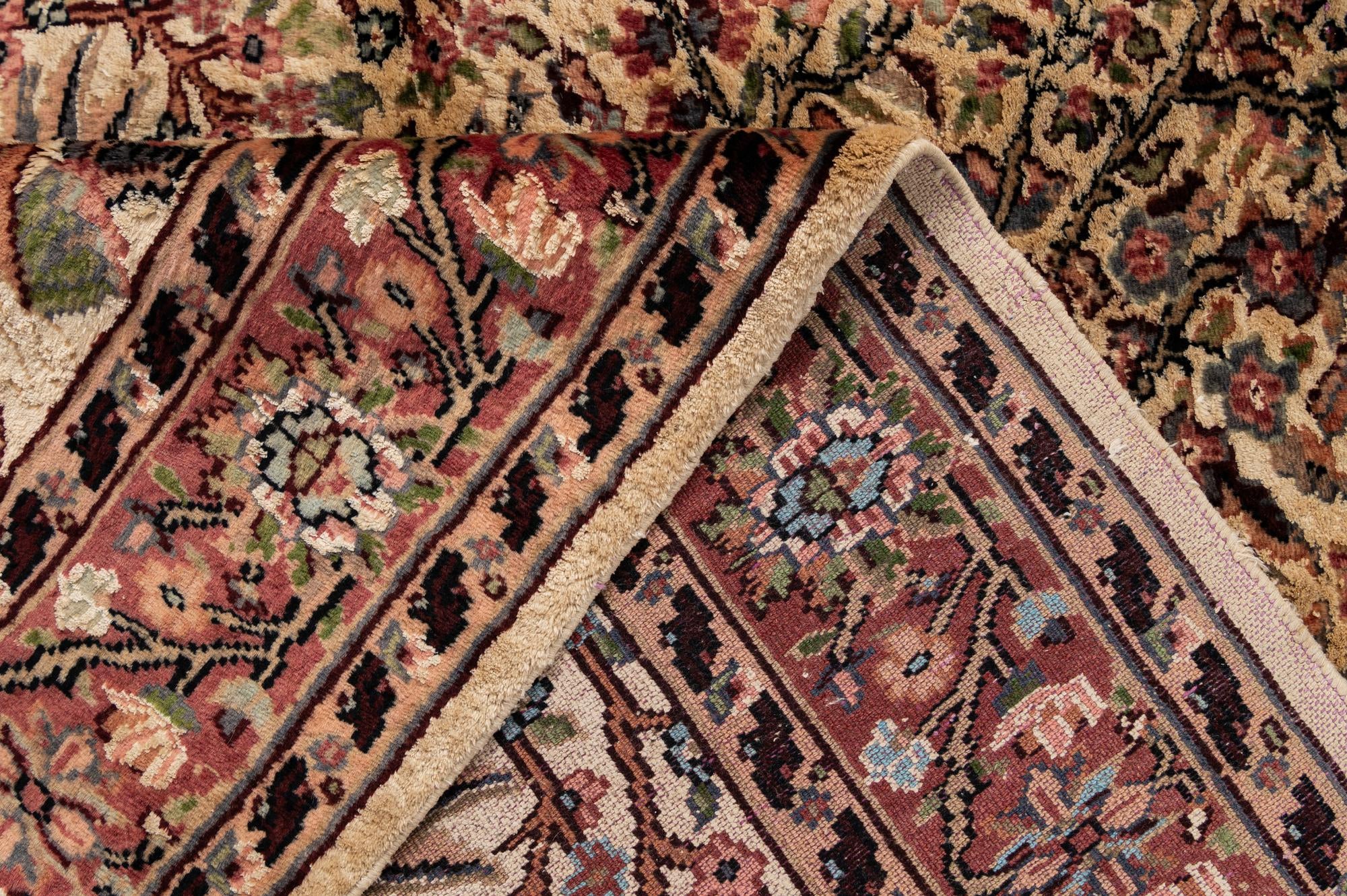 3' 2 x 5' 3 Hand Knotted Kashmir Oriental Rug