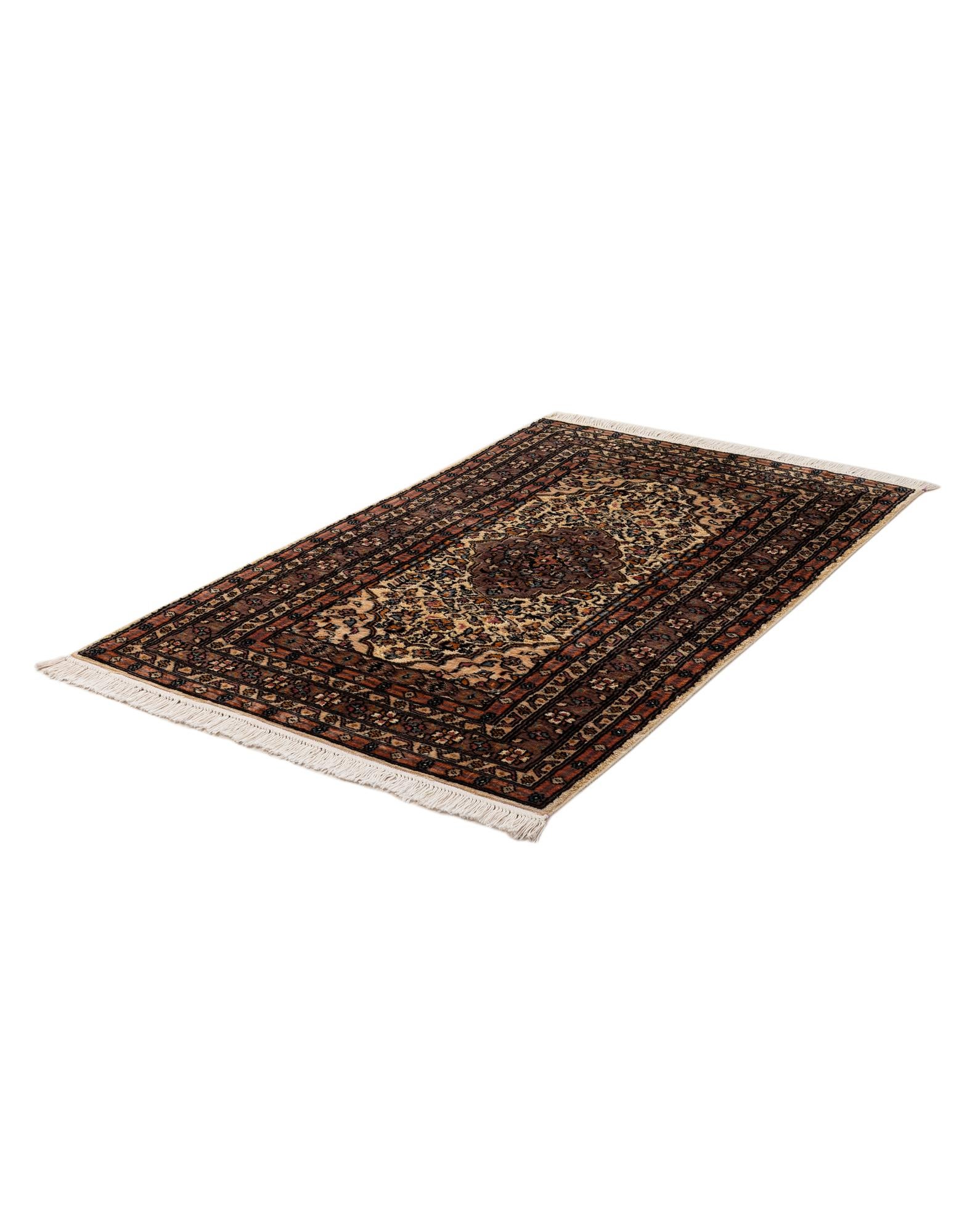 3' 2 x 5' 2 Hand Knotted Kashmir Oriental Rug