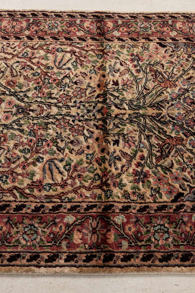 3' 2 x 5' 3 Hand Knotted Kashmir Oriental Rug