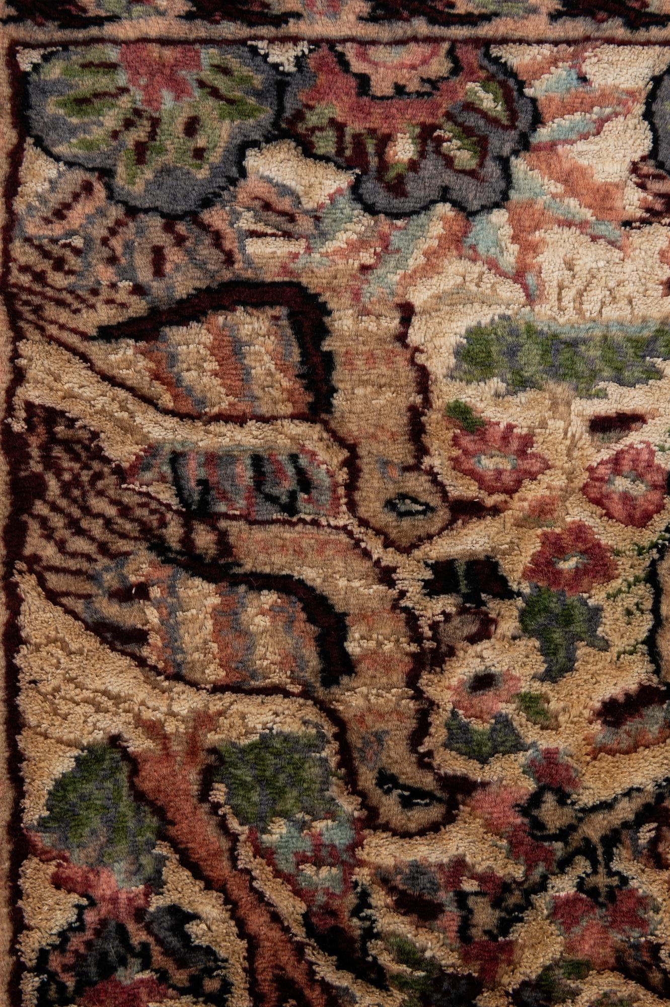 3' 2 x 5' 3 Hand Knotted Kashmir Oriental Rug