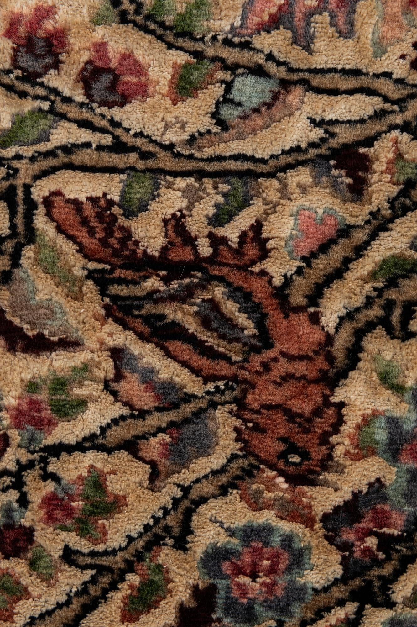 3' 2 x 5' 3 Hand Knotted Kashmir Oriental Rug