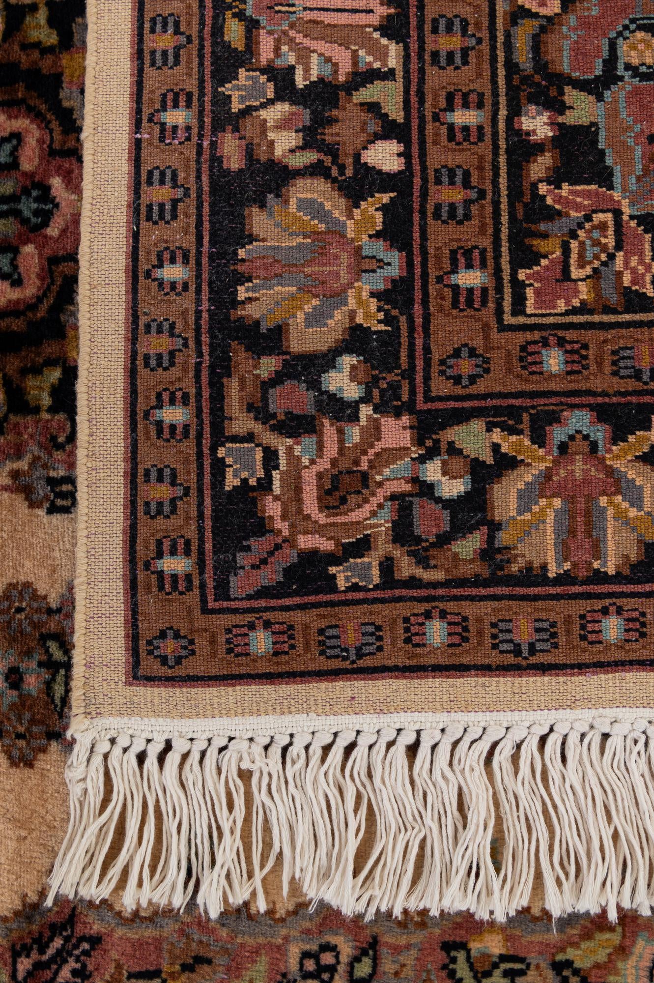3' 3 x 5' Hand Knotted Kashmir Oriental Wool Rug