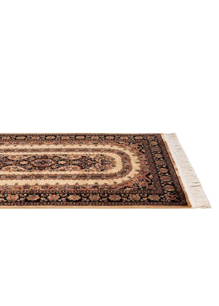 3' 3 x 5' Hand Knotted Kashmir Oriental Wool Rug