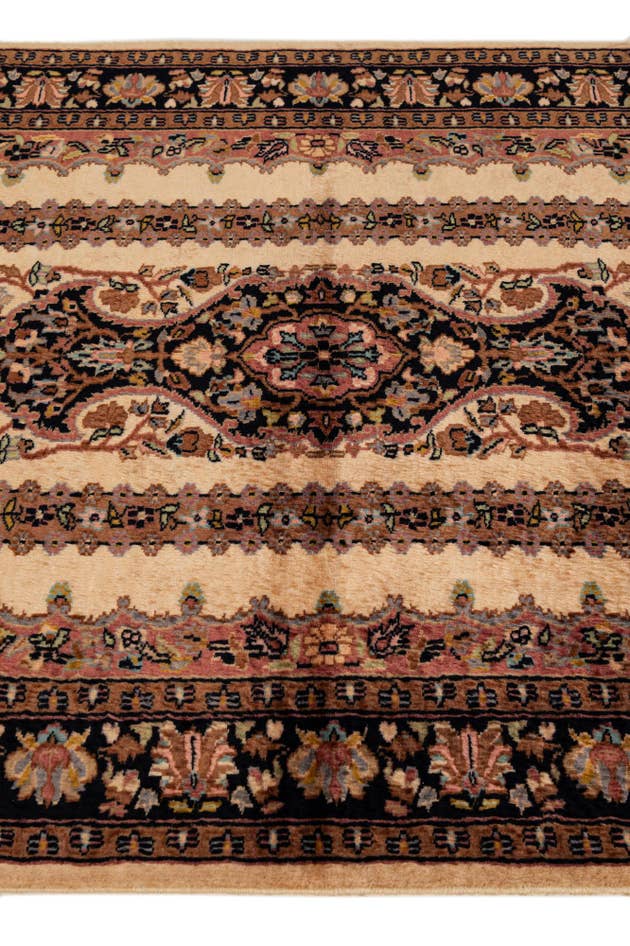 Detail image of 3' 3 x 5' Hand Knotted Kashmir Oriental Wool Rug