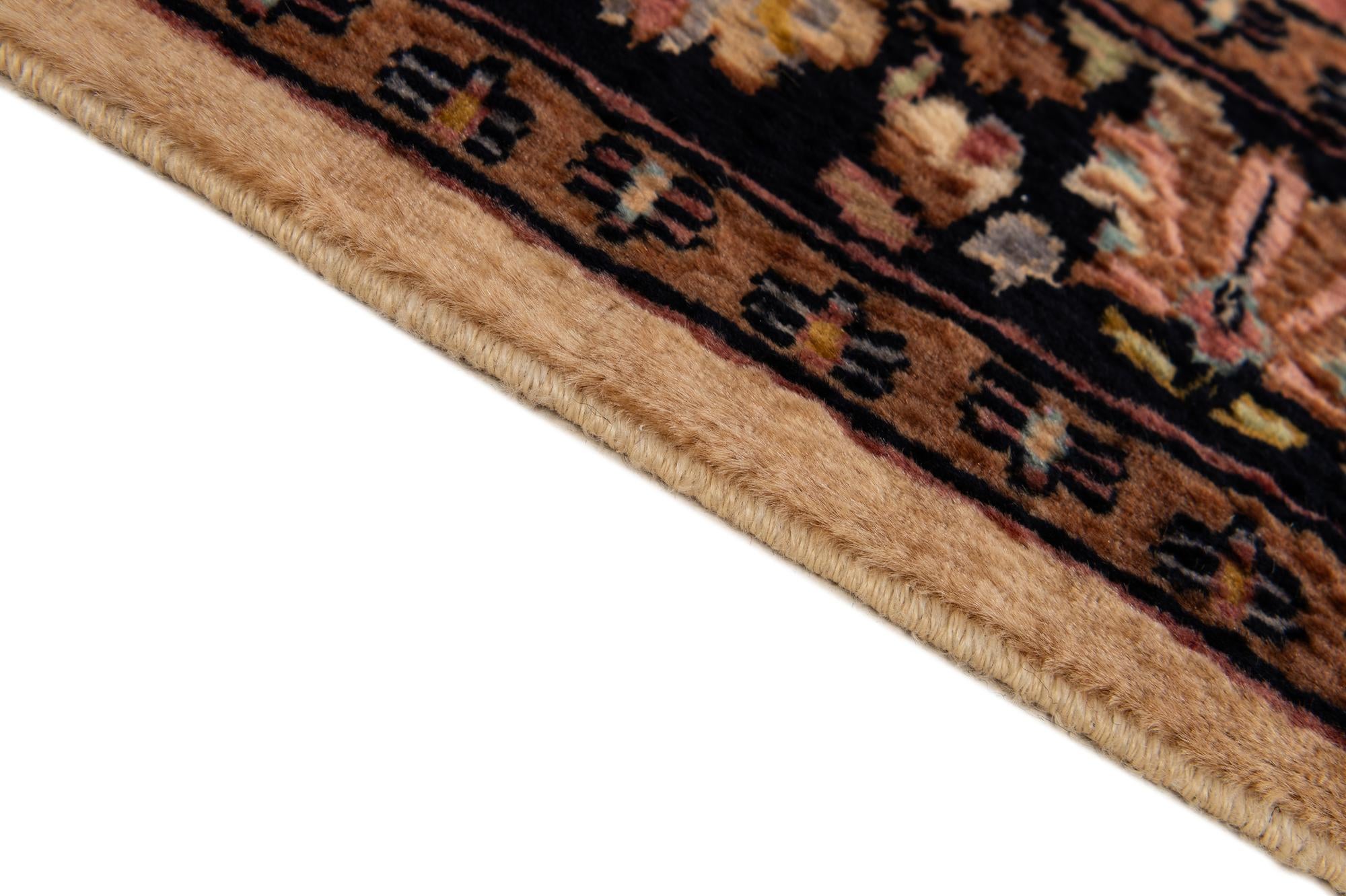 3' 3 x 5' Hand Knotted Kashmir Oriental Wool Rug