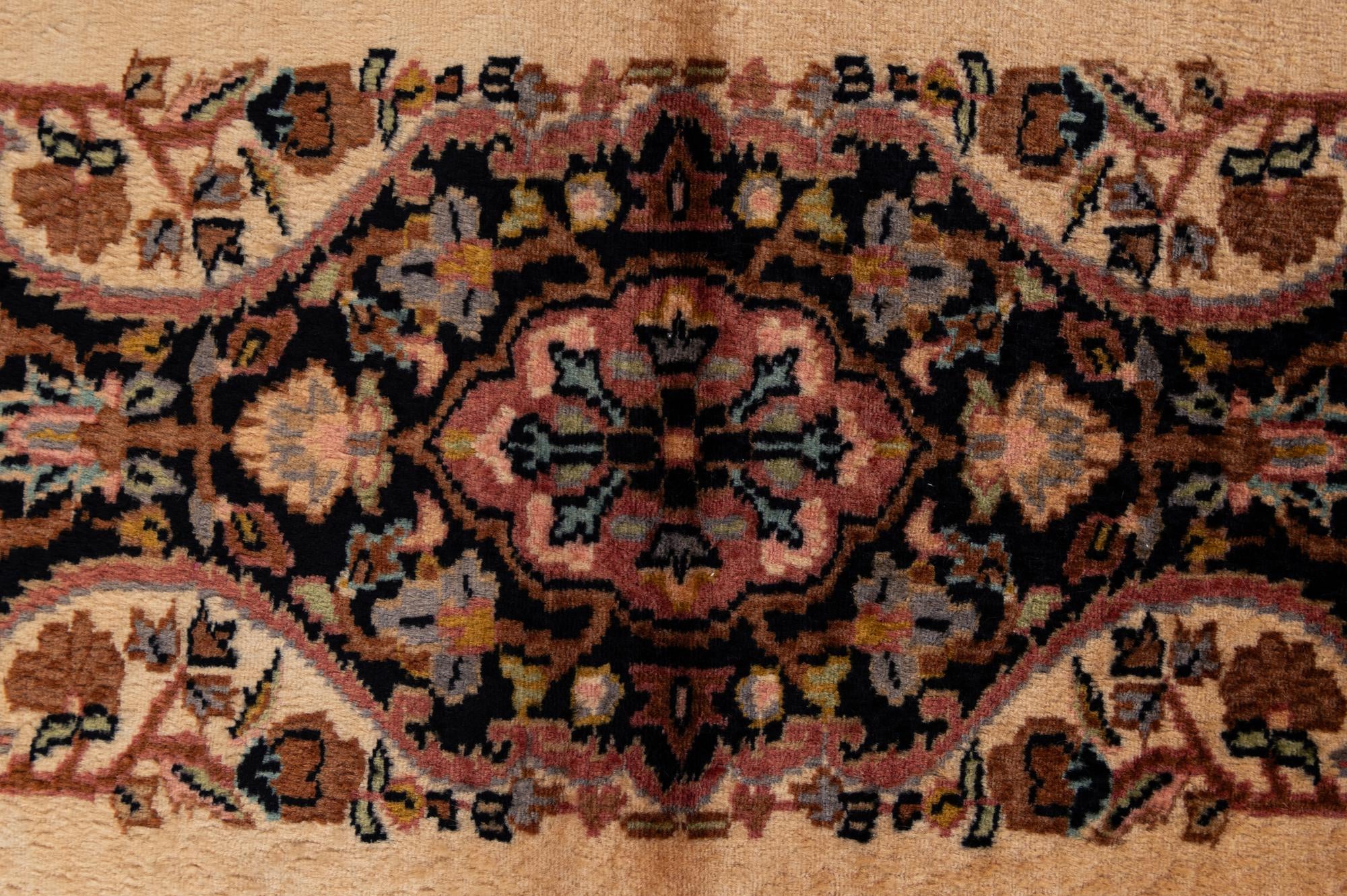 3' 3 x 5' Hand Knotted Kashmir Oriental Wool Rug