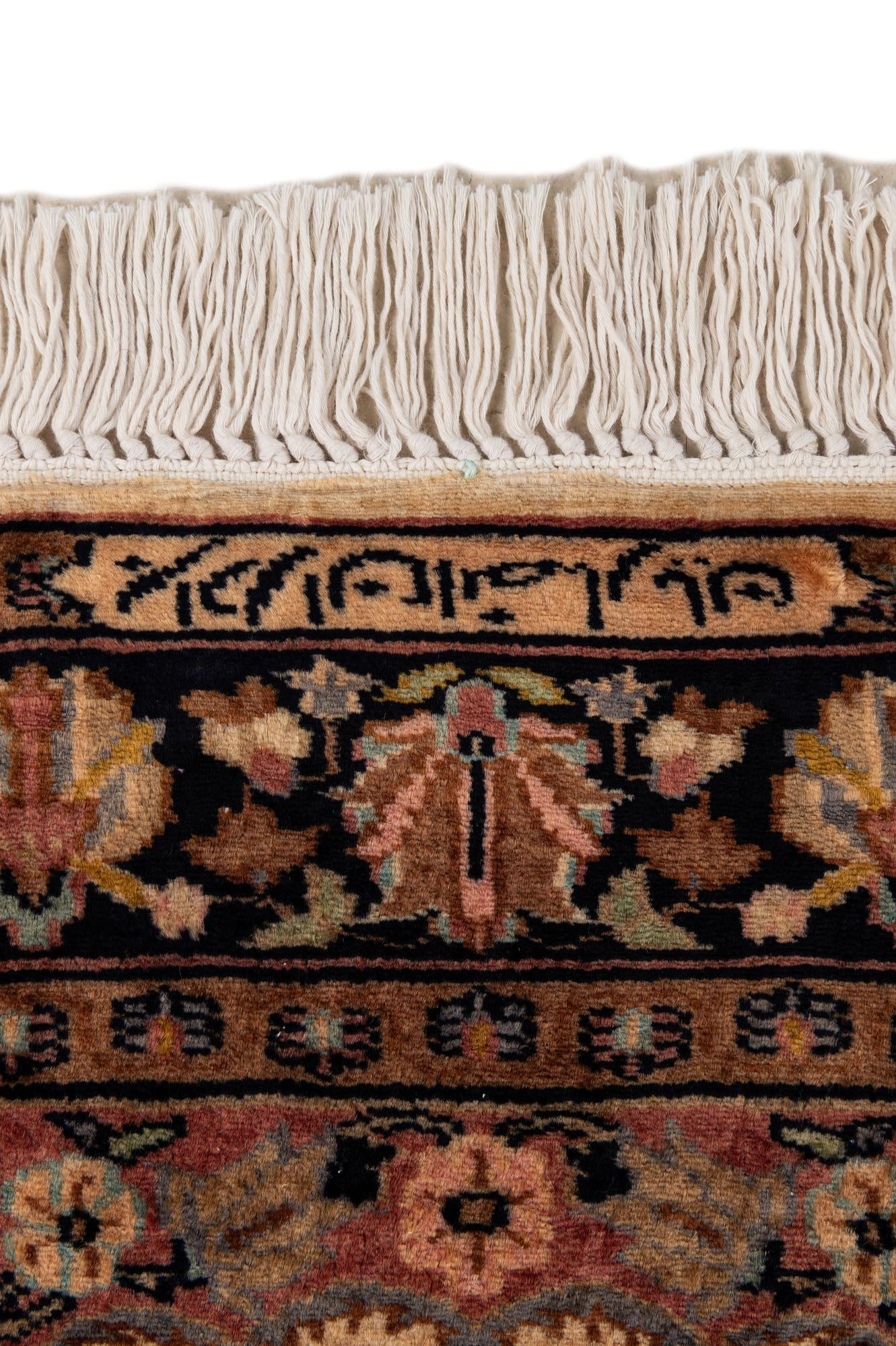 3' 3 x 5' Hand Knotted Kashmir Oriental Wool Rug