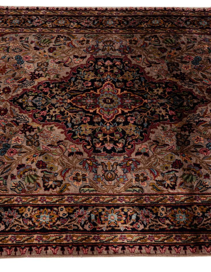 Detail image of 4' 1 x 6' 1 Hand Knotted Kashmir Rug