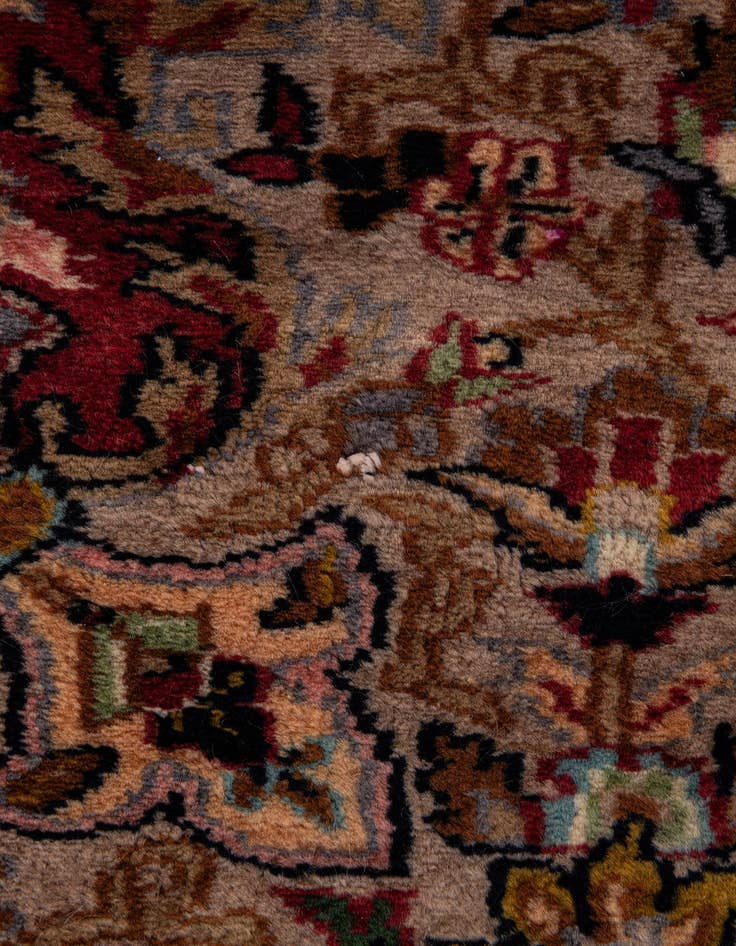 Detail image of 4' 1 x 6' 1  Hand Knotted Kashmir Rug