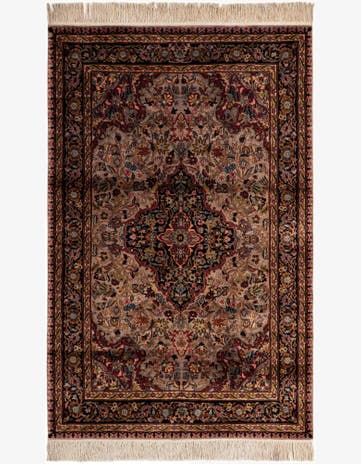 4' 1 x 6' 1 Hand Knotted Kashmir Rug