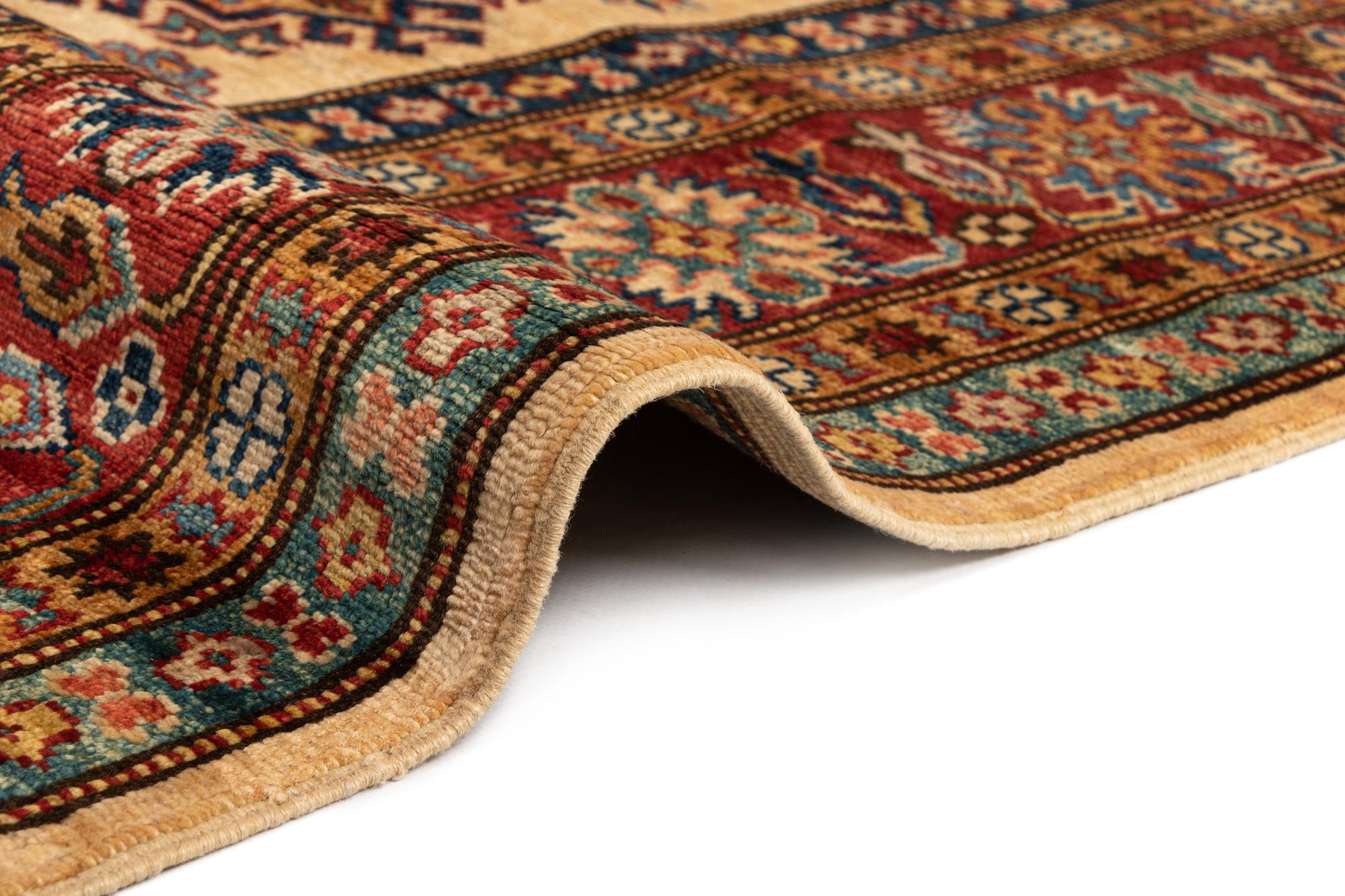 4' 11 x 6' 8 Kazak Wool Rug