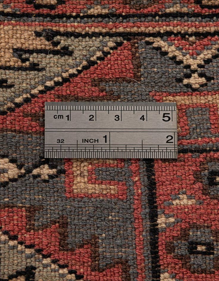 Detail image of 4' 2 x 6' 2  Hand Knotted Kazak Oriental Wool Rug