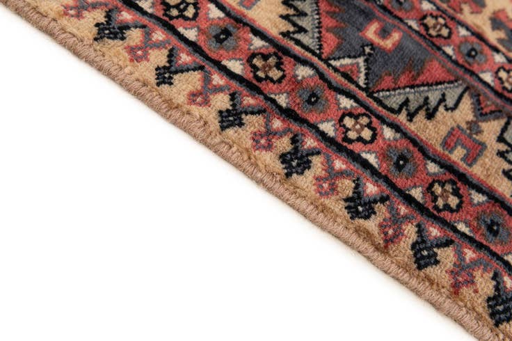 Detail image of 4' 2 x 6' 2 Hand Knotted Kazak Oriental Wool Rug