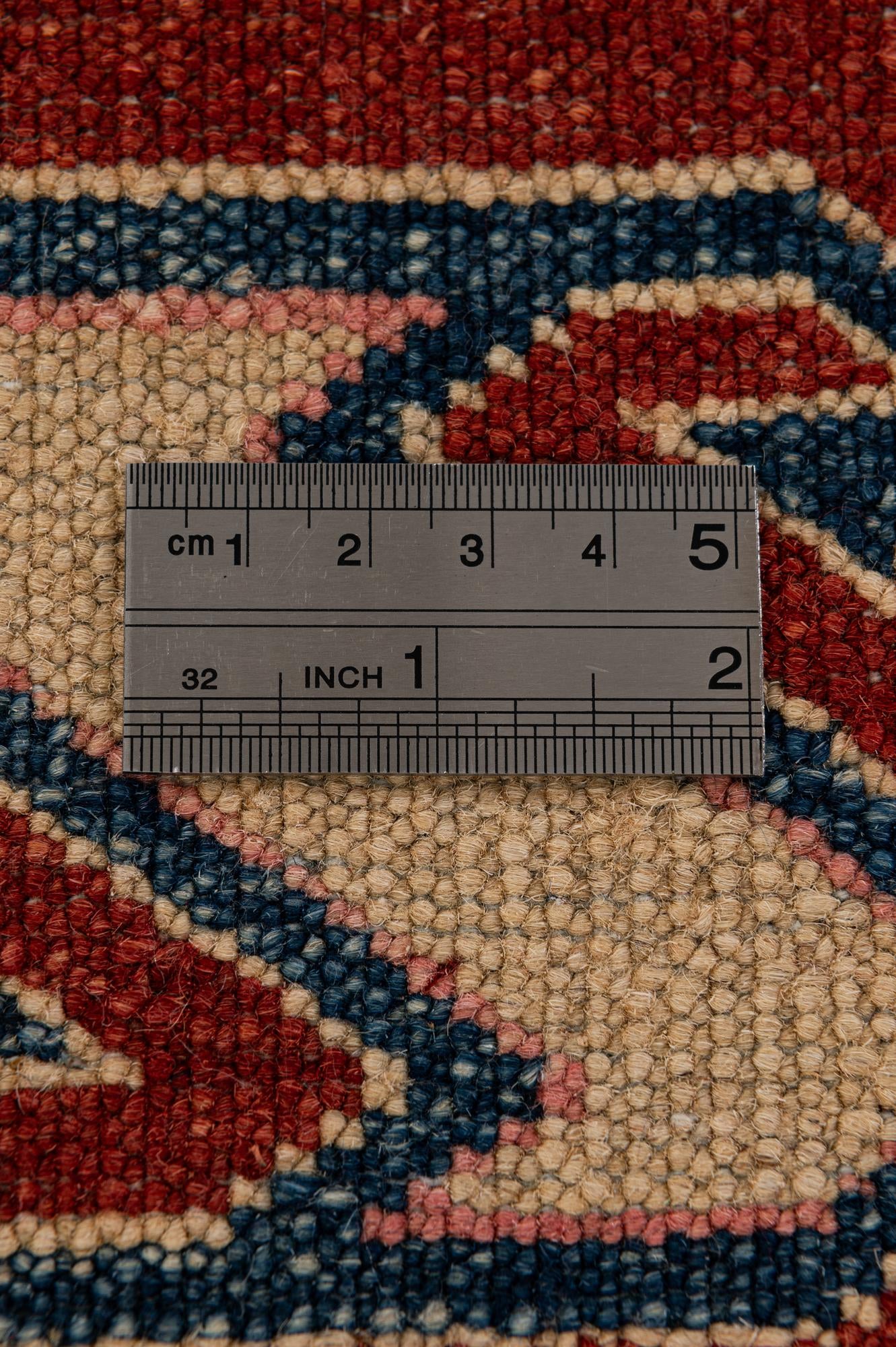 4' 11 x 6' 5 Hand Knotted Kazak Wool Rug