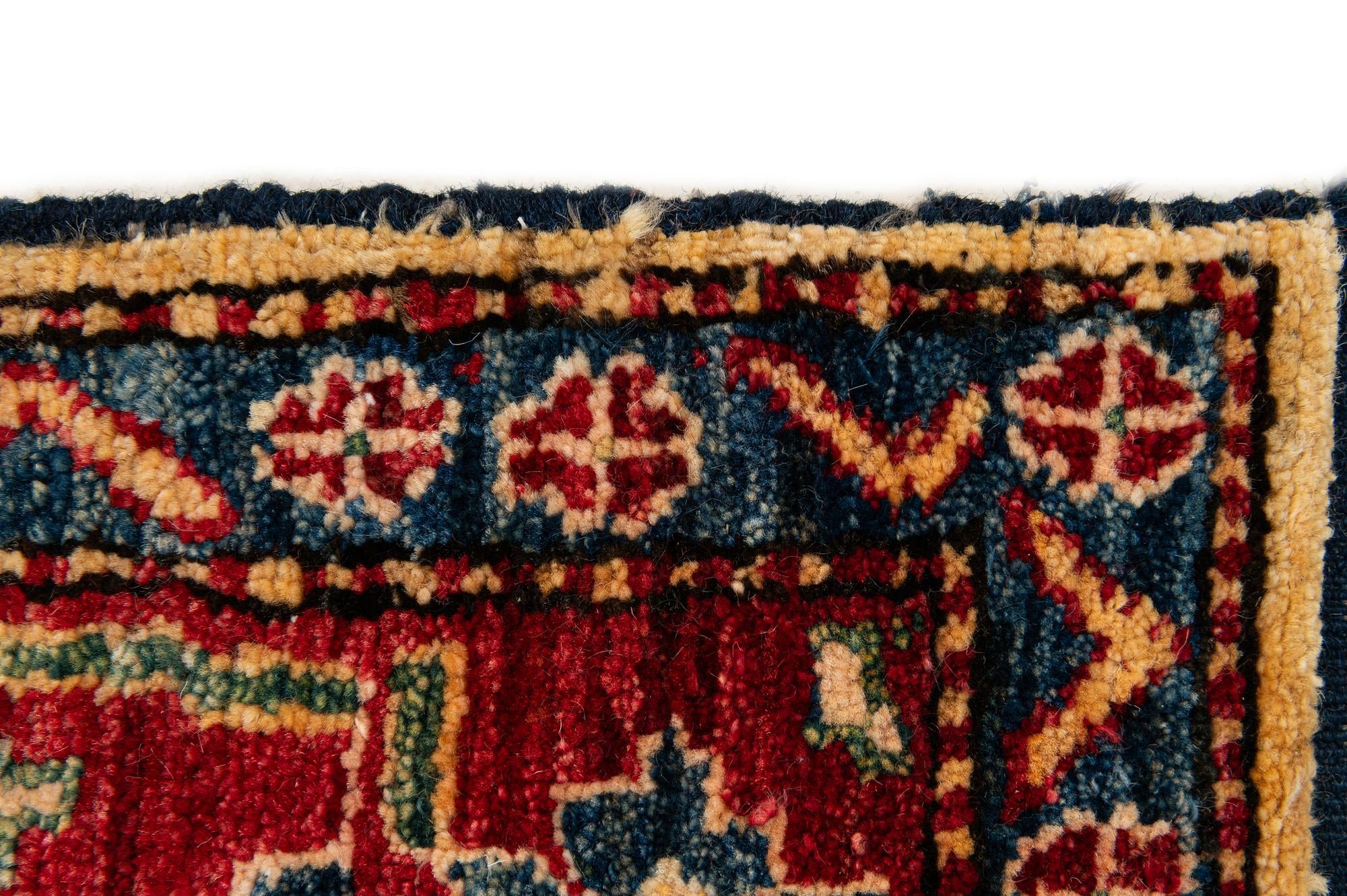 4' 9 x 8' 4 Hand Knotted Kazak Wool Rug