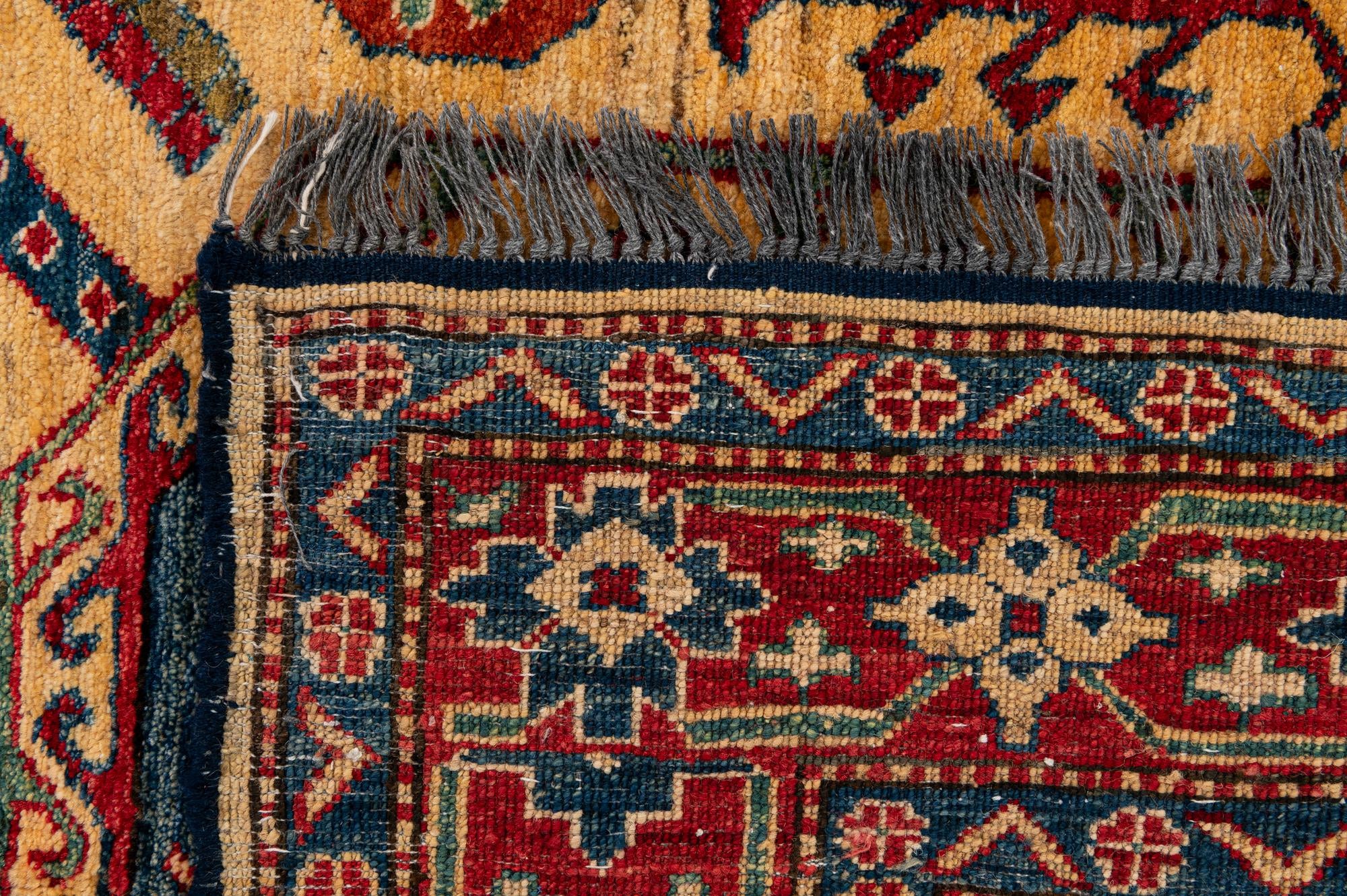 4' 9 x 8' 4 Hand Knotted Kazak Wool Rug