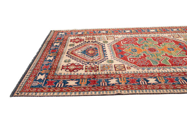 Detail image of 5' 10 x 8' 6 Hand Knotted Kazak Wool Rug