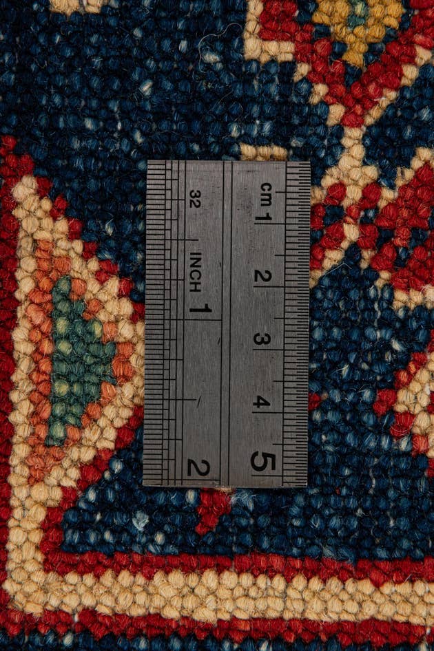 Detail image of 4' 3 x 6' 4 Hand Knotted Kazak Wool Rug