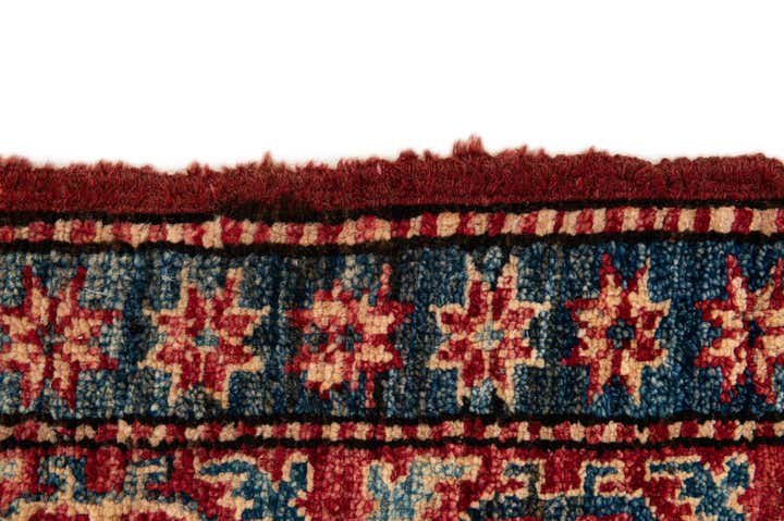 4' 1 x 6' 6 Hand Knotted Kazak Wool Rug