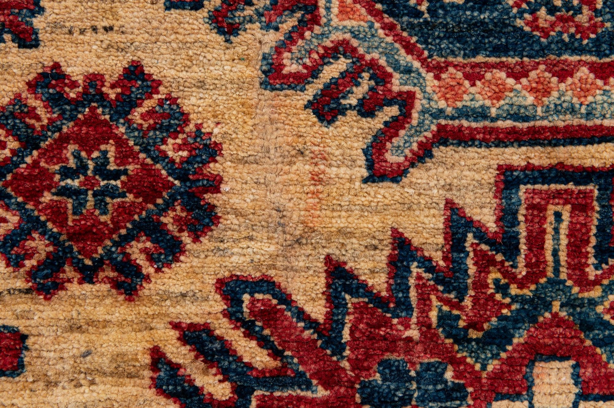 4' 1 x 6' 6 Hand Knotted Kazak Wool Rug