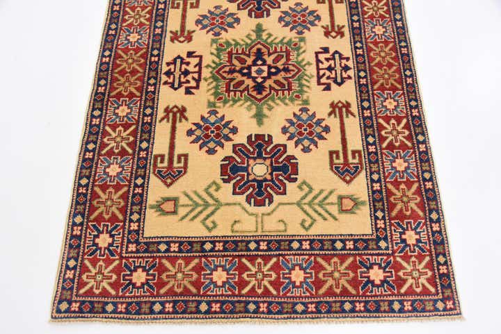 3' 5 x 4' 10 Hand Knotted Kazak Oriental Rug