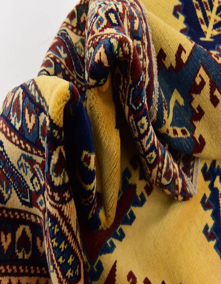 Detail image of 4' 3 x 5' 3  Hand Knotted Kazak Rug