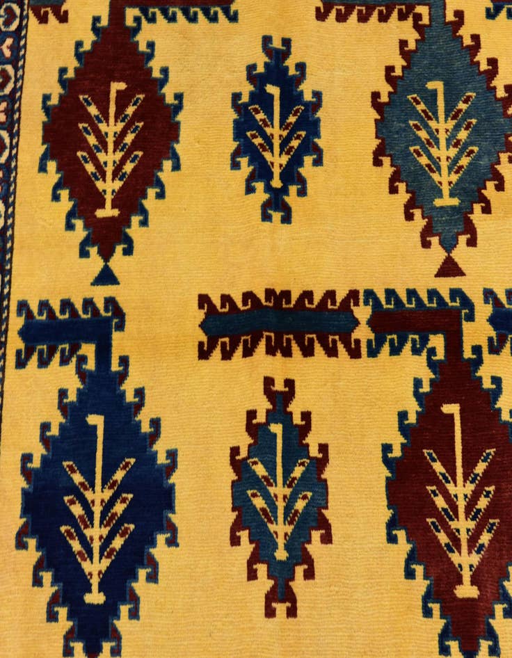 Detail image of 4' 3 x 5' 3  Hand Knotted Kazak Rug