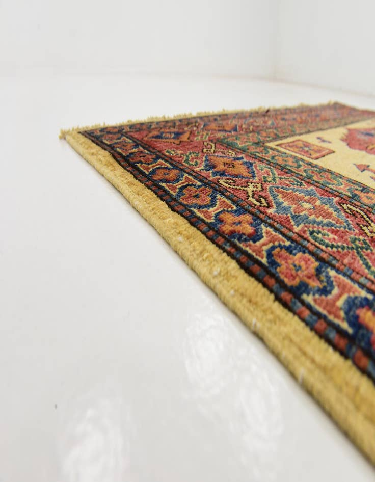 Detail image of 4' x 6' 4 Hand Knotted Kazak Rug