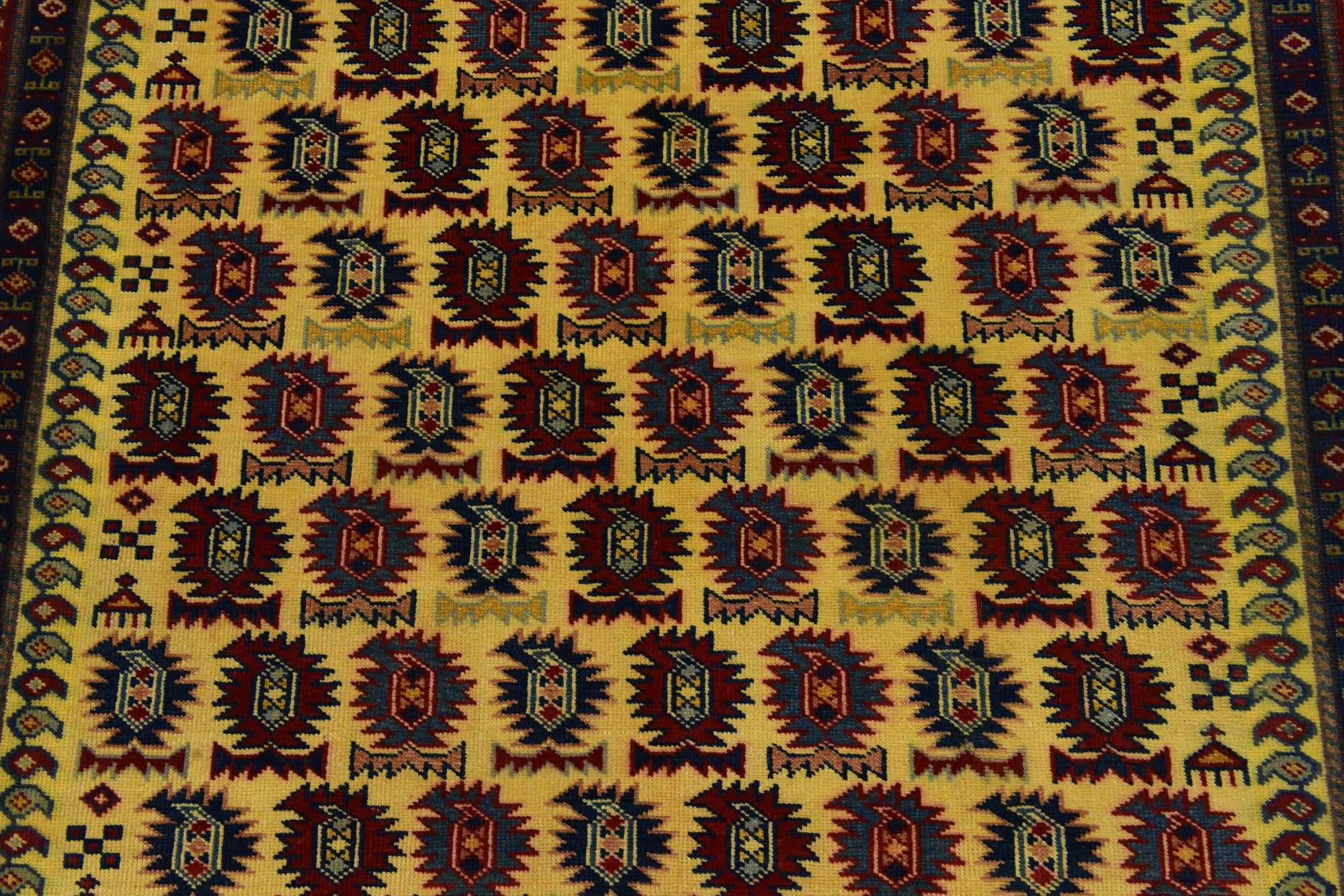 4' x 5' 6 Hand Knotted Kazak Rug