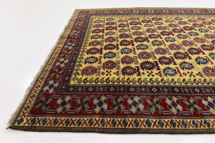 4' x 5' 6 Hand Knotted Kazak Rug