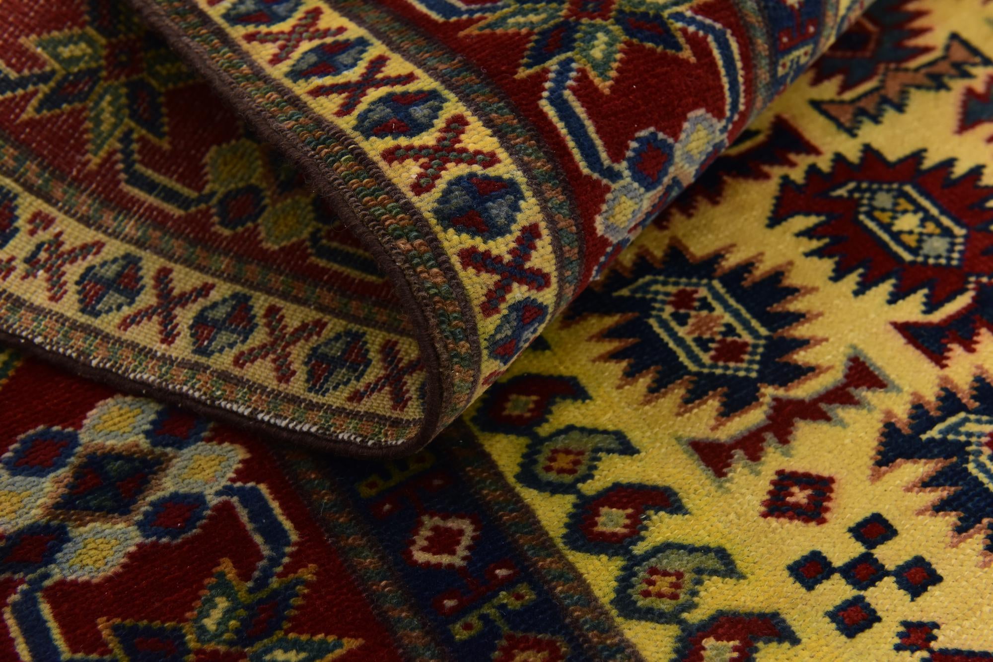 4' x 5' 6 Hand Knotted Kazak Rug