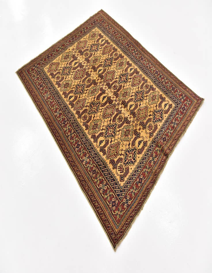 Detail image of 4' 10 x 5' 10  Hand Knotted Kazak Oriental Rug