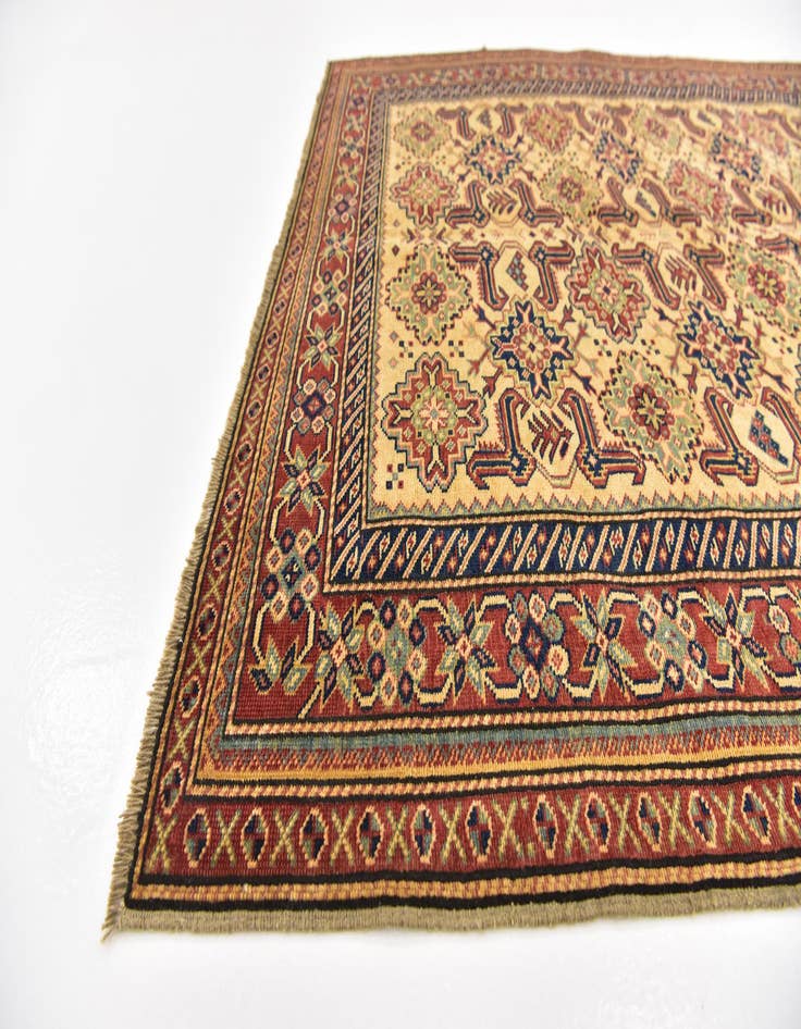 Detail image of 4' 10 x 5' 10  Hand Knotted Kazak Oriental Rug