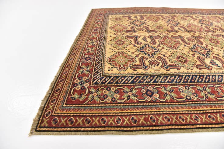 Detail image of 4' 10 x 5' 10 Hand Knotted Kazak Oriental Rug