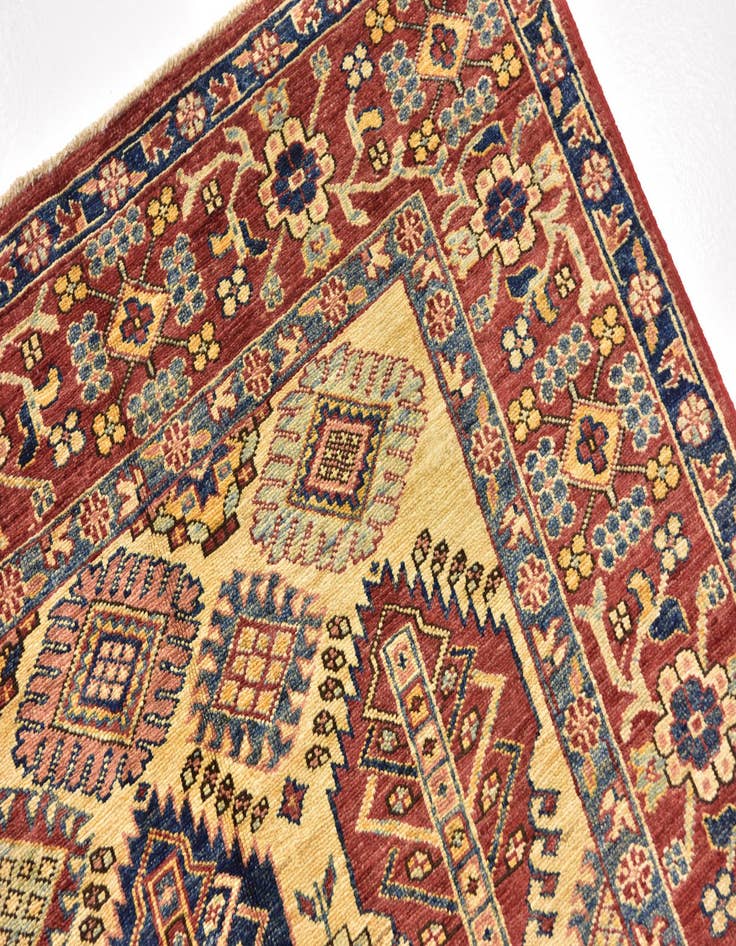 Detail image of 6' x 8'  Hand Knotted Kazak Oriental Rug