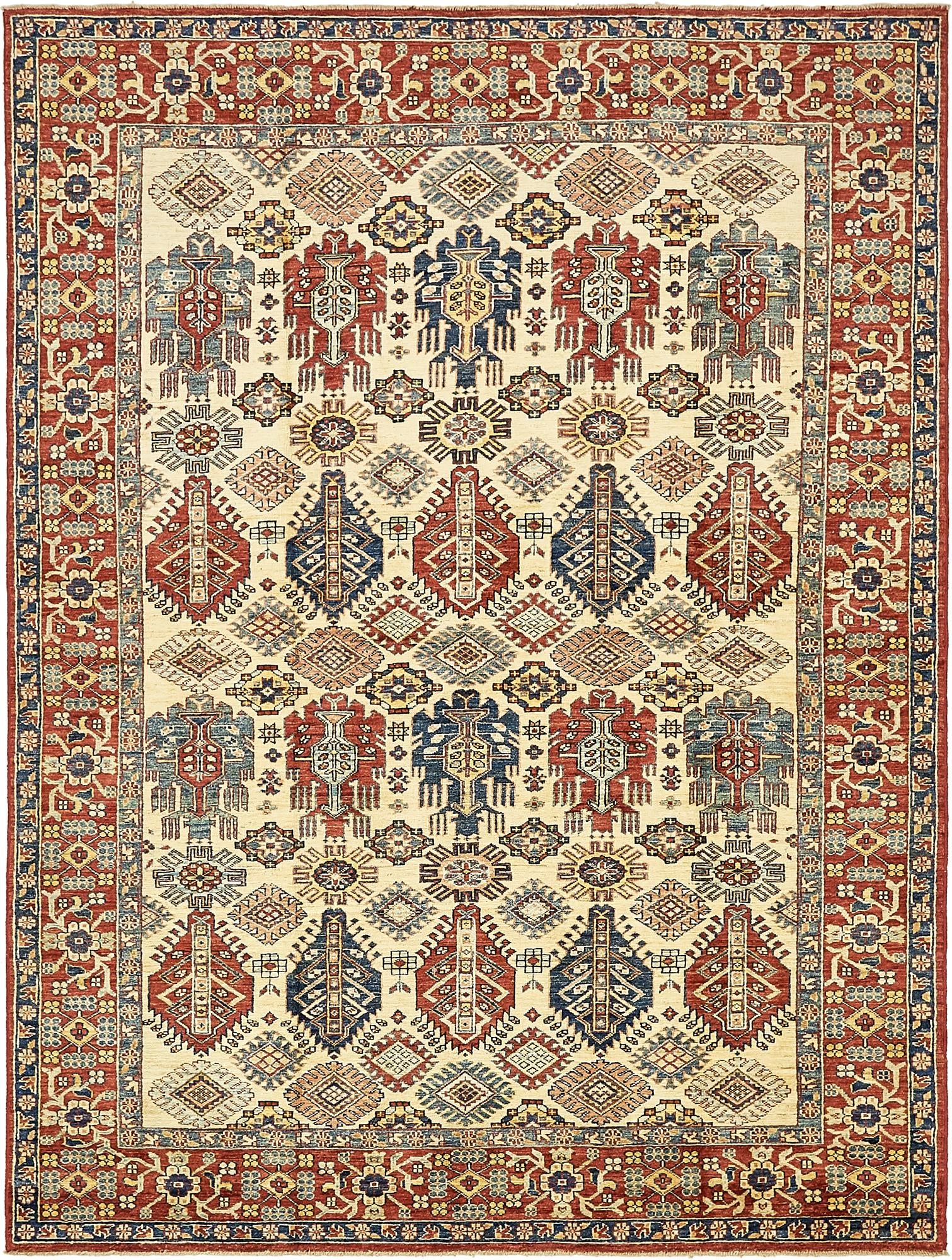 6' x 8' Hand Knotted Kazak Oriental Rug
