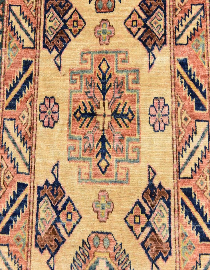 Detail image of 2' 7 x 4' 2 Hand Knotted Kazak Rug