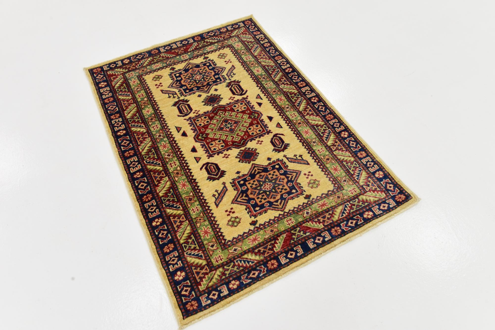 85cm x 120cm anudado a mano Kazak Alfombra