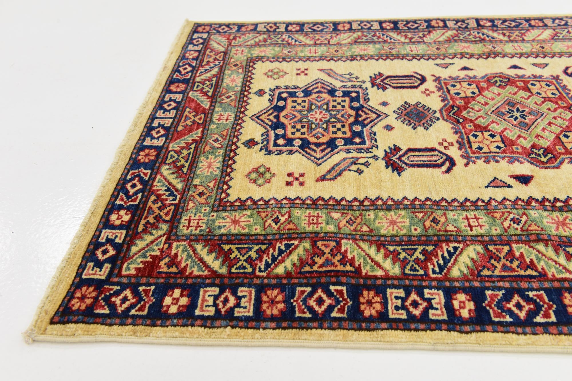 85cm x 120cm anudado a mano Kazak Alfombra