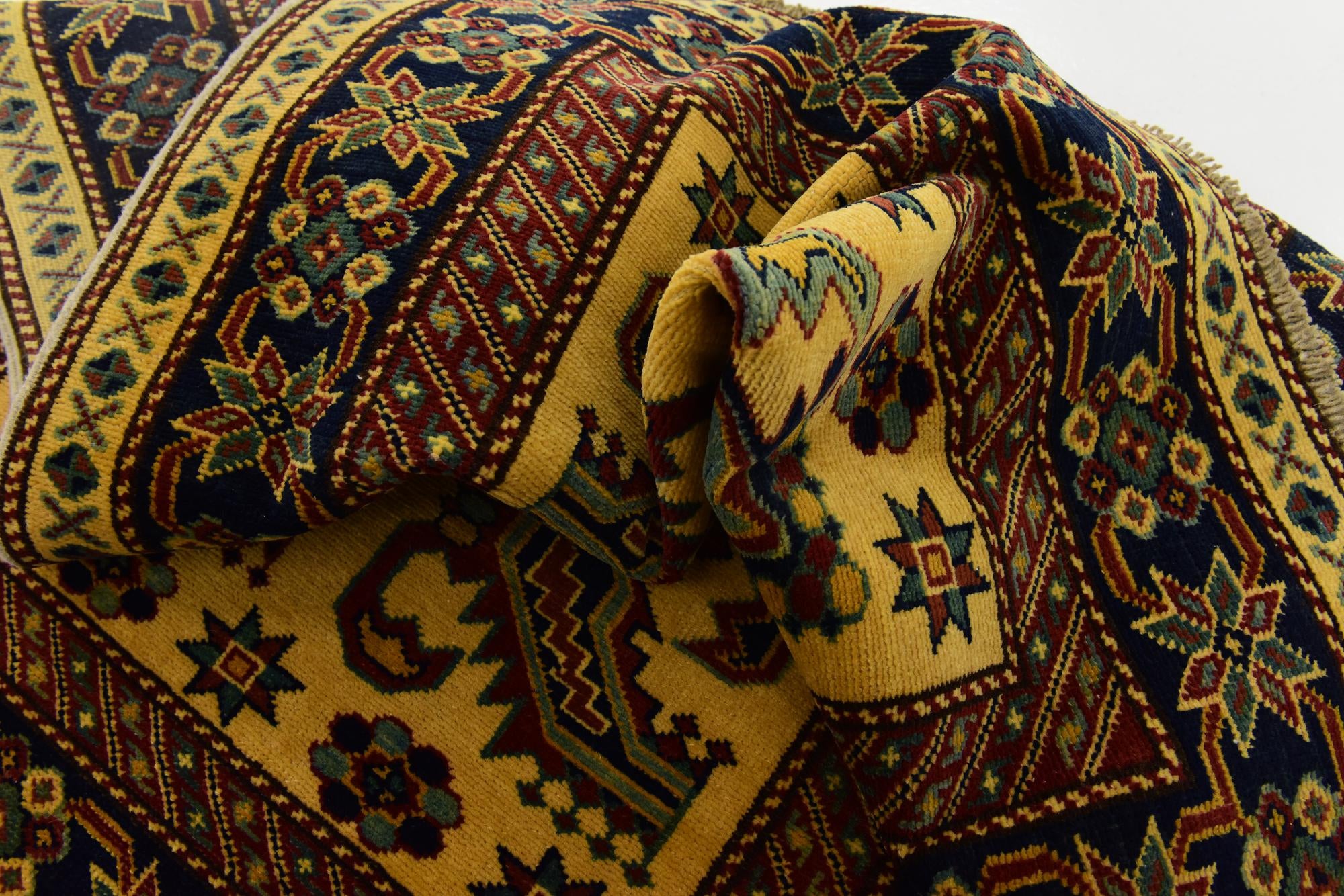 3' 2 x 4' 5 Hand Knotted Kazak Rug