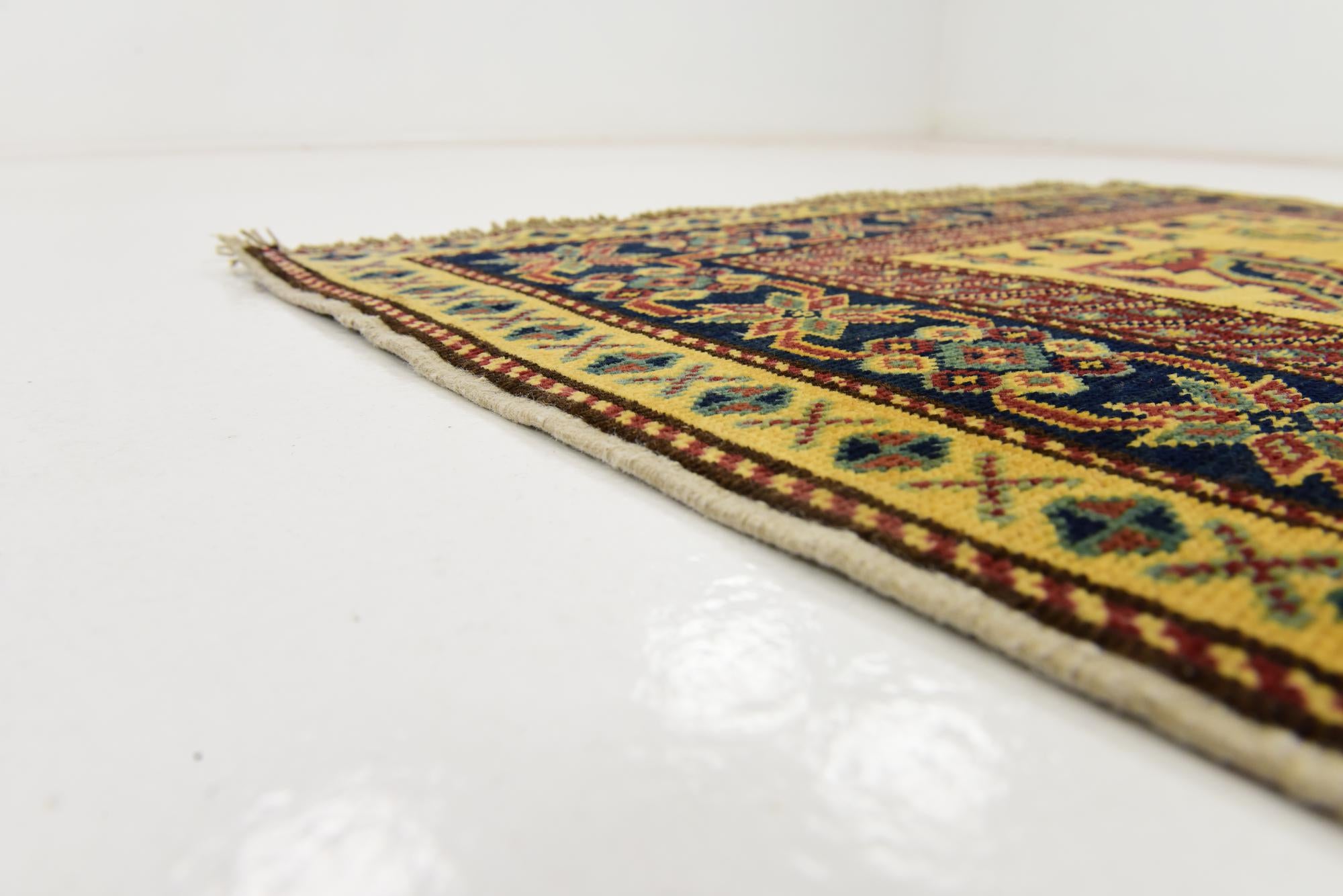 3' 2 x 4' 5 Hand Knotted Kazak Rug
