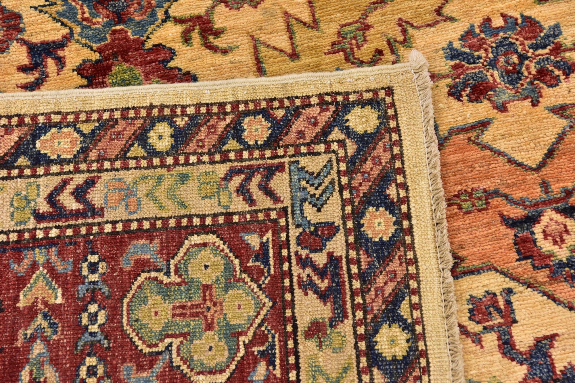 6' 8 x 10' 4 Hand Knotted Kazak Oriental Rug